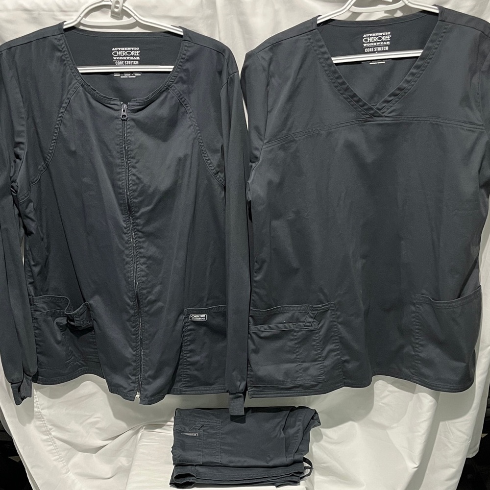 Cherokee Women's Gray Pants & Jumpsuit Set